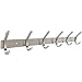 Produktbild Hakenleiste Kleiderhaken Edelstahl Rostfrei garderobenleiste, 2.53mm Dicke Garderobenhaken Wandhaken Mit 6 Doppelhaken(gebürstet ca. 30Kg)