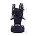 Produktbild FTVOGUE Baby Carrier Infant Neugeborenen Hüft Sitz Ergonomische Wrap Sling Rucksack mit Winddicht Kappe(Black)