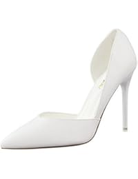 AalarDom Mujer Sin cordones Puntera en Punta Sintético Tacón de aguja De salón