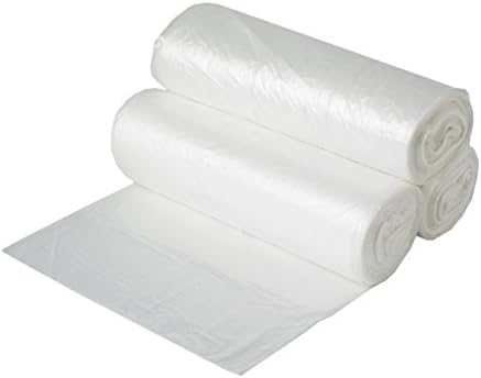 Aluf PlasticsHCR-303708C High Density Star Sealed Coreless Roll Bags, 30 gal, Polyethylene, 30'' x 37'', Clear (Pack of 500)