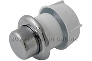 Thomas Dudley 324379 Royal Palm Push Single Flush Button, Chrome