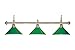 Produktbild Billard Lampe "Evergreen", grün, 3 Schirme, Ø35cm, 112cm