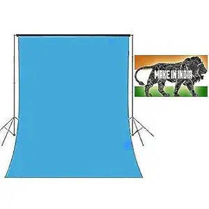 WON Brand - Sky Blue Background for Photo Studio and Outdoor Photography Backdrop Lekera Cloth Size 8.5 X10.5 FEET