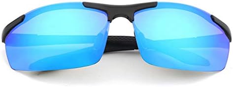 Sunglasses，Riding Mens Polarized Sunglasses Outdoor Sports Driving Aluminum Magnesium Mirror Green