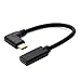 Produktbild Candybarbar USB 3.1 Typ C Stecker auf USB-C Buchse 90D Rechtwinkliges Verlängerungskabel 20CM