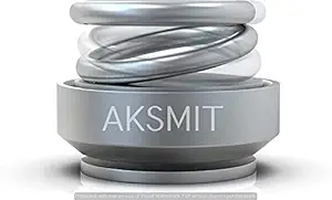 Aksmit air freshener double loop rotary suspension air conditioner perfume dashboard air freshener car ornament solar energy SILVER FOR Hyundai -Verna