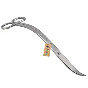 Western Era Jumbo Aquarium Scaping Tongs Scissor Long Stainless Steel Wave Curve Scissor Tool for Fish Tank, Aquatic Plant Cleaning