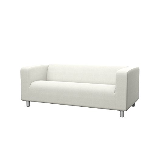 Soferia - IKEA KLIPPAN Funda para sofá de 2 plazas, Elegance Ecru
