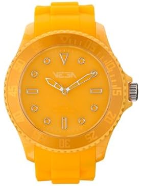 Vega Unisex Armbanduhr Vega Analog Silikon orange VEGWATMUS