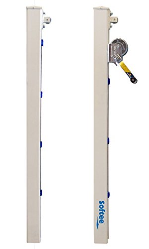 Softee - Set poteaux Tennis Fixe Aluminium Seccion carré 80 x 80 mm