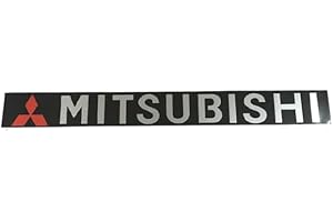 CRTATE Emblema de Coche, para Mitsubishi Lancer, Triton, L200, Galant, ASX, grandis, Ignis, Negro, Plástico y Metal, Emblema de Vehículo, Ajuste Específico del Vehículo, Frontal y Maletero