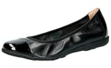 Verschluss: Ohne Verschluss CAPRICE 22152-22 Damen KlassischeBallerinas,Flats,Sommerschuh,klassisch elegant,(33) Black NAP/PAT,40 EU