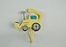 Little Boys Nursery Bedroom DiggerTractor Single hook Peg