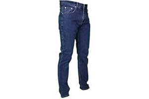 MASTINO Jeans Uomo 5 Tasche Invernale Imbottito in Pile Caldo Foderato Elastico 46-60 Termico Chiaro a Vita Alta Denim