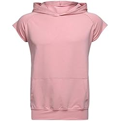 Zarupeng ★★★★ Hombres Capucha sin Mangas Sudadera Chaleco Sport Tops Blusa Chaqueta