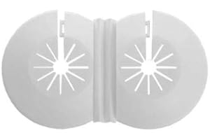 TYCNER Dobles blancos cuellos radiador tubería de agua de plástico 8-22mm universales Gemelas cubren rosas