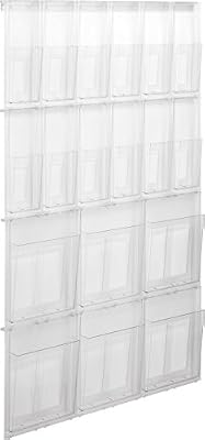 helit porte brochures Attire 6 x DIN A4 avec 12 x Transparent Format 1/3 DIN A4