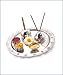 Produktbild WhopperIndia Hindu Pooja Thali aus Edelstahl für traditionelle religiöse, spirituelle und Festliche Nutzung 24,13 cm