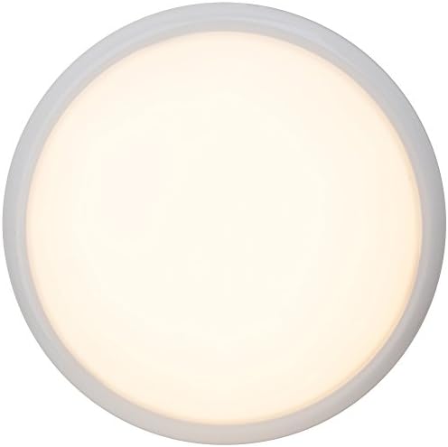 Simple Design Practical 15 W LED Ceiling Light Diameter 33 cm, 850 Lumen, 2800 K Warm White, Metal White