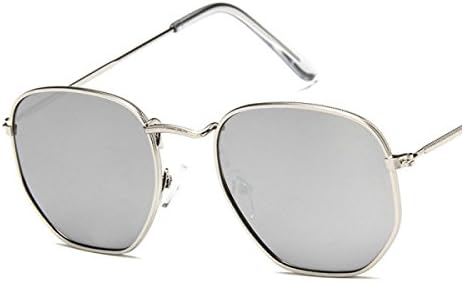 LQABW Retro Sunglasses Metal Shelves All Weather Stylish Reflective For Men And Women,C
