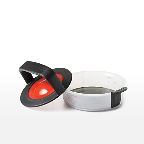 OXO Good Grips 11153800 Burgerpresse, Kunststoff, mehrfarbig, 14 x 14 x 6 cm