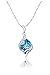 YELLOW CHIMES Swarovski Crystal Angel Guardian 925 Silver Blue Crystal Pendant for Women and Girls RS.2547.00