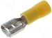 Produktbild Steckverbinder flach crimp Flachsteckhülsen isoliert gelb 6,4x0,8mm für Leitung 4,00-6,00mm² 100 Stück