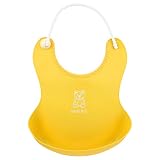 Itaar Silikon-Babylätzchen 3 Farben mit wasserdichter Tasche faltbar mit weichem einstellbarem Halsband - 5