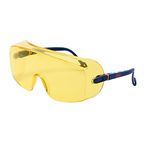3M Überbrille 2802, Schutzbrille AS, UV, PC, gelb getönt - 3