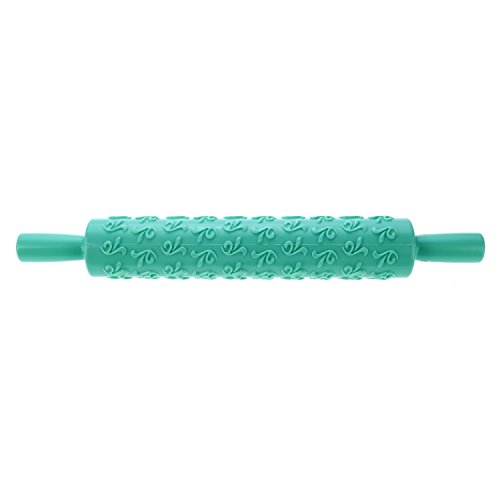 11 x Fondant Rollstab Struktur-Teigrollen STAR-LINE® Prägerolle Rollfondant Deko Teigrolle Torten Dekoration Musterrolle Blume Schmetterling - 6