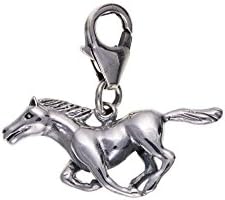Sterling Silver Running Horse Charm