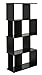 Produktbild ts-ideen Design Regal Hochregal Standregal Bücherregal CD-Regal Aufbewahrung Holz Walnuss 128,5 x 60 cm
