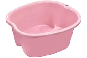 geneic Cubo de plástico grande para bañera de hidromasaje para remojar pies desintoxicación pedicura masaje portátil 3 colores