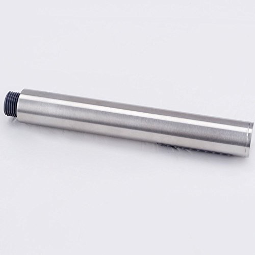 KES Handbrause 1 Strahlarten mit Brauseschlauch 2 m Länge Metalloptik aus Edelstahl und Halterung, Gebürsteter, LP150 - 3