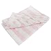 Baby Boys/Girls Dual Patterned Supersoft Fleece Blanket (One Size) (Pink/White)