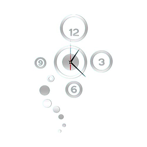 Lameida Reloj De Pared 3d Del Etiqueta De La Pared Adhesivo De