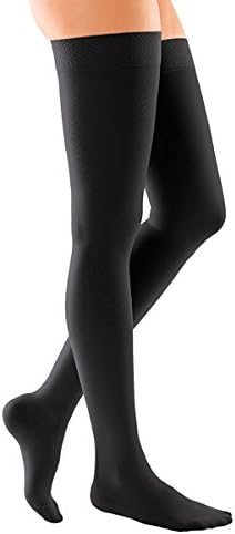 DUOMED Soft, Thigh Length with Silicone Topband, Closed Toe Compression Stocking (CCL 2 18-24 mmHg)