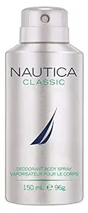 Nautica Classic Deodorant Body Spray for Men, 150 ml