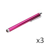Color: Rosa. Shot Case - Juego de 3 Gran Estilete X3 para Zopo Speed 8 Smartphone/Tablet Rosa
