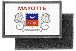 Patch ecusson imprime badge drapeau mayotte