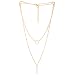 Aaishwarya Golden Layered Drop Bar Pendant Necklace/Chain For Women & Girls RS.349.00