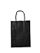 Price comparison product image 25 X Coloured Twisted Paper Party LOOT GIFT BAGS with Handles 180 x 80 x 240mm Birthday Christms Kraft Bags, SAME DAY SHIPPING Once payment is cleared (BLACK)