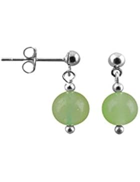 Sunsara Traumsteinshop Edelstein Ohrstecker mit Hänger - Aventurin grün 8492