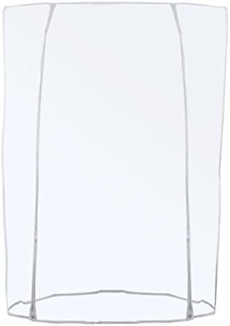 120 cm - 4ft Peva Single Transparent Clothes Garment Rail Cover with Strong Zipper and Document Pocket, Clear