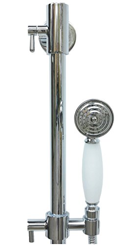 Nostalgie Retro Duschset Dusche Set Brause Set Arles in Chrom - 8