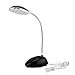 Produktbild LED-Schreibtischlampe, helle 13 LED-Tischlampe Leichte, flexible USB-Schreibtischleuchte Schwanenhals-LED Wiederaufladbare, tragbare Tischlesestudie(Black)