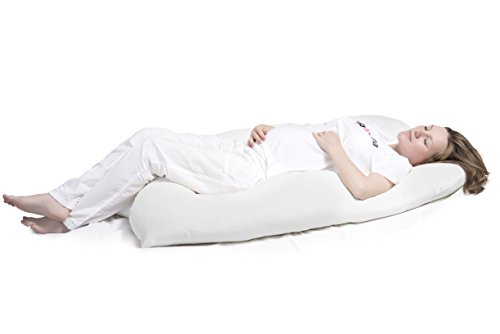 Schwangerschaftskissen, Seitenschläferkissen mit Öko-Tex Standard 100 – ergonomisch geformt – stützt Rücken und Bauch - 6