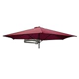 LNDDP Parasols muraux Parasol Protection UV muraux Ø 8ft/250cm - Cantilever fixés au Mur pour Jardin Balcon Jardin (Couleur: Vert)