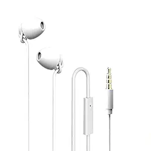 Ururtm Sleeping Headphones Earphones, Soft Comfortable Silicone Noise Isolating Earbuds with Mic Earplugs for Nighttime, Insomnia, Travel, Sport, Meditation & Relaxation (White)