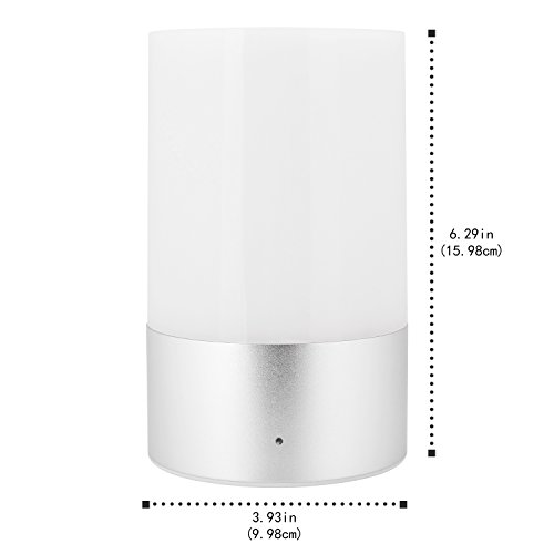 Mabor Nachttischlampe, Stimmungslicht,Touch Sensor LED Nachtlicht mit dimmbares & warmes Licht & 256 RGB Farbe als Stimmungsbeleuchtung für Kinderzimmer,Schlafzimmer usw - 2